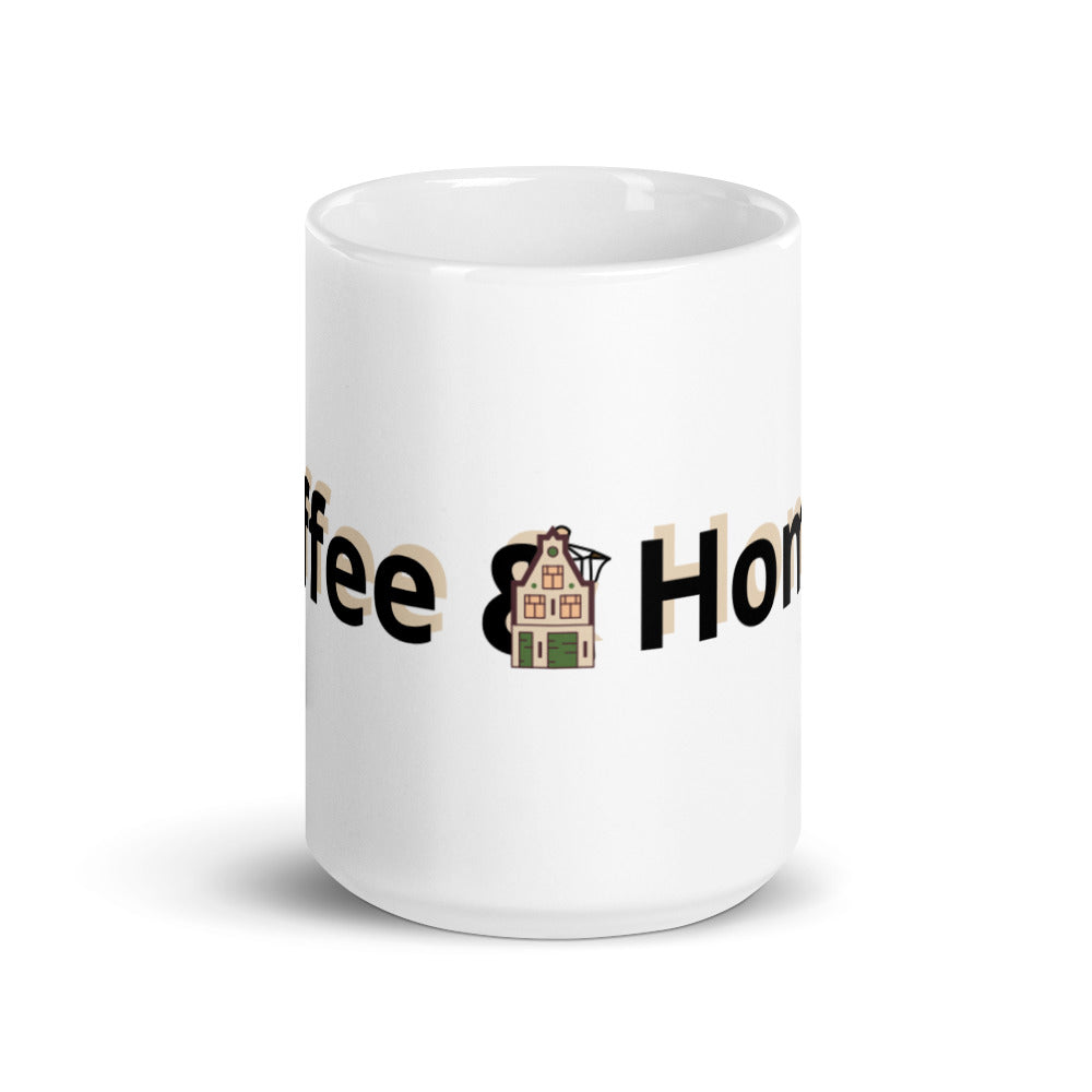 White glossy mug