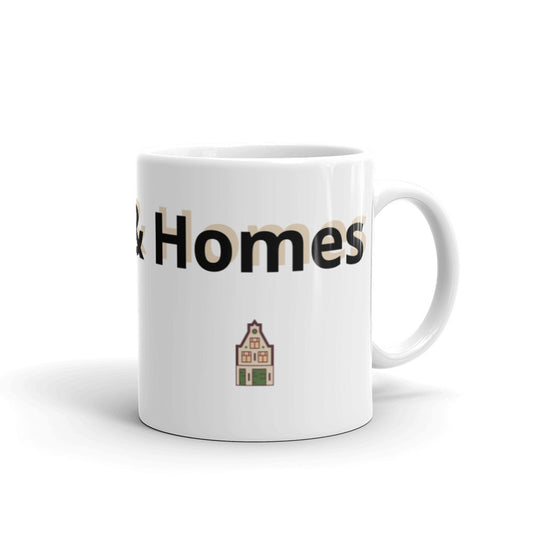 White glossy mug